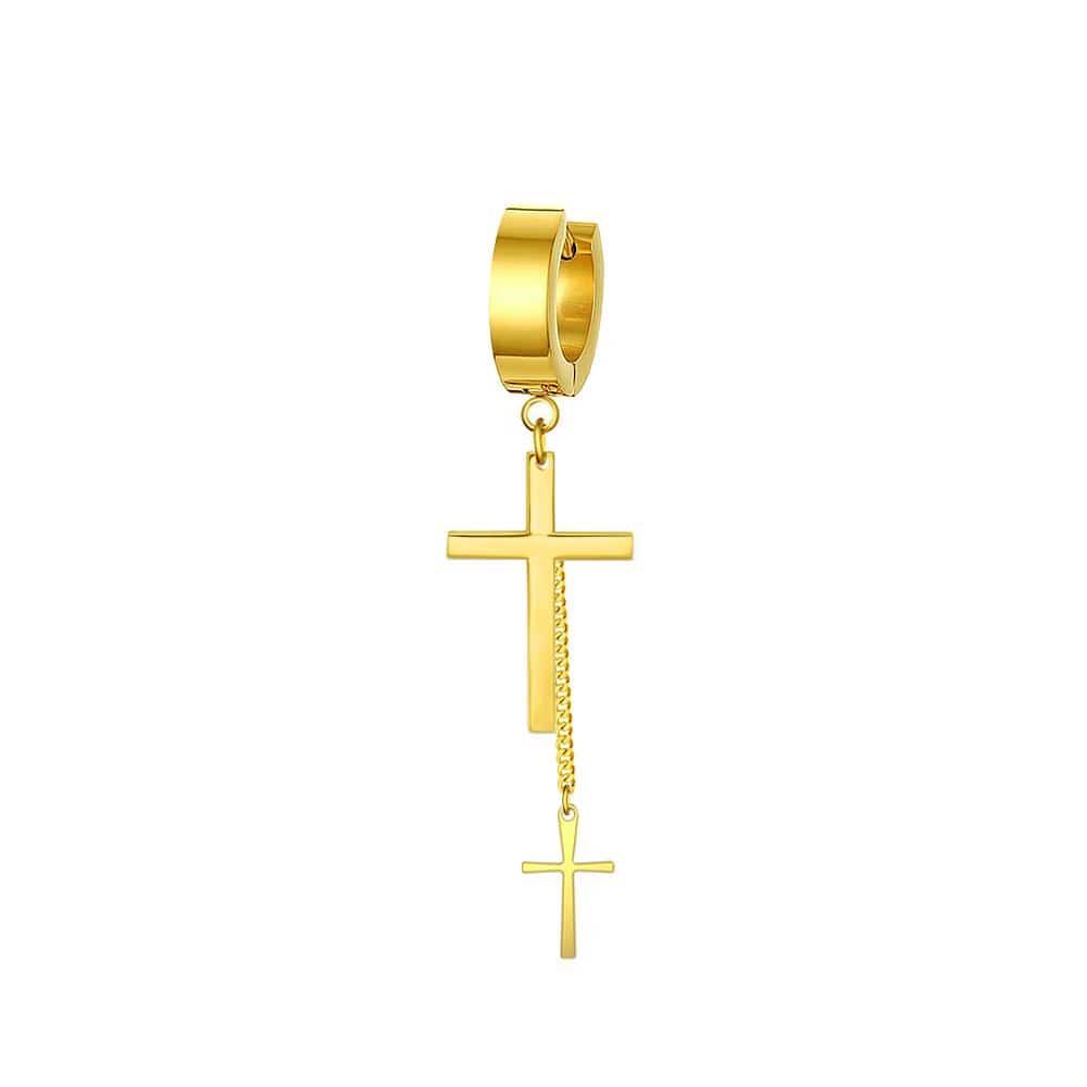 Mister Double Cross Earring