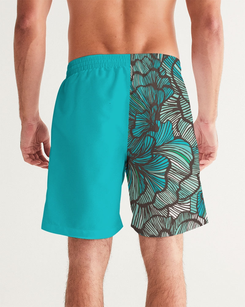 Sea Petal Swirls 7" Classic Men Swim Trunk