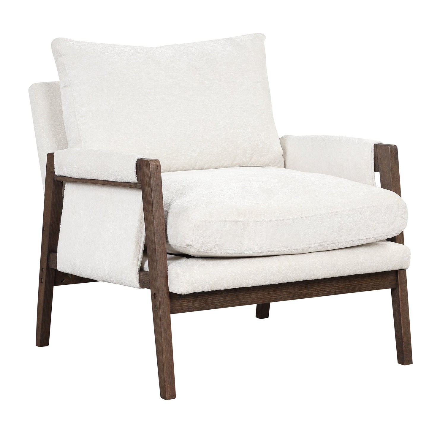 Velvet Accent Chair,Leisure Chair With Solid Wood and Thick Seat Cushion