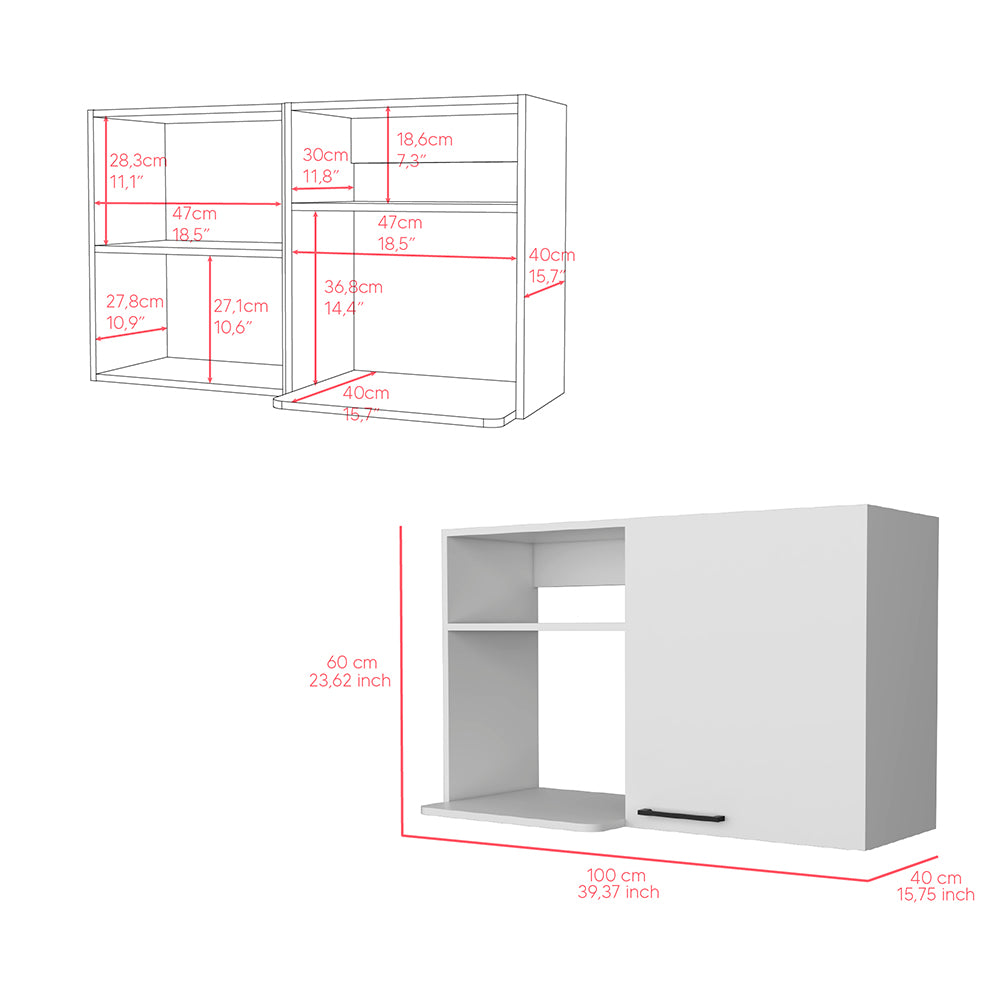 wall cabinet Kitchen, Burwood, White