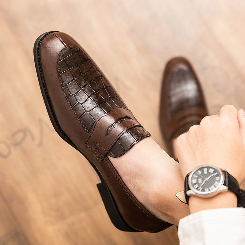 Oxfords Leather Shoes Suede Dress Shoes