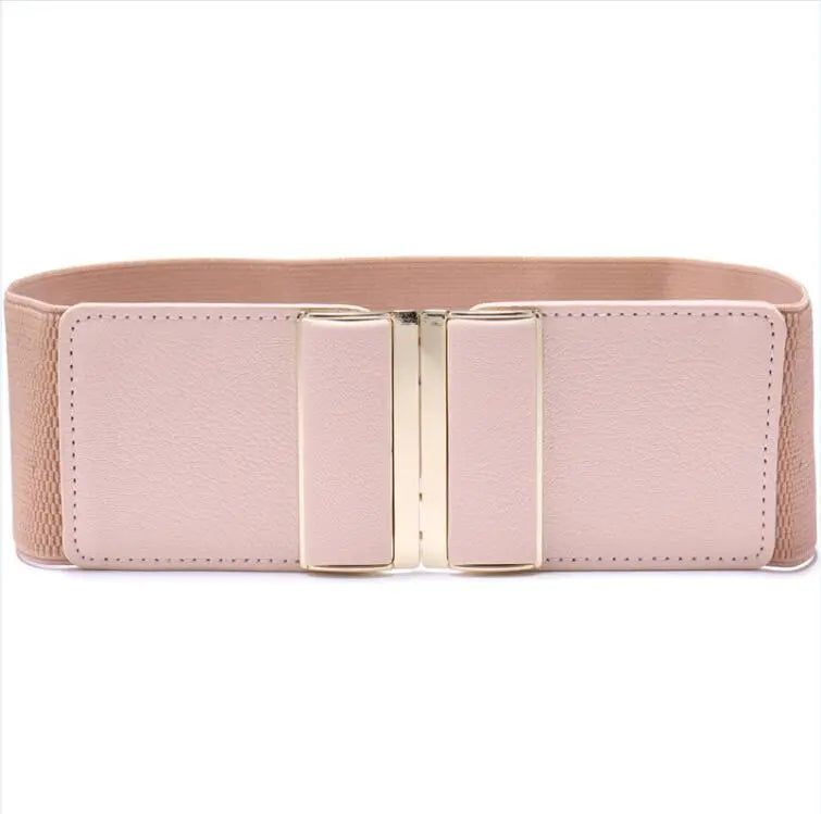 Womens Belt Elastic Stretch Cinch Lady Cummerband Plus Size Girls Waistband