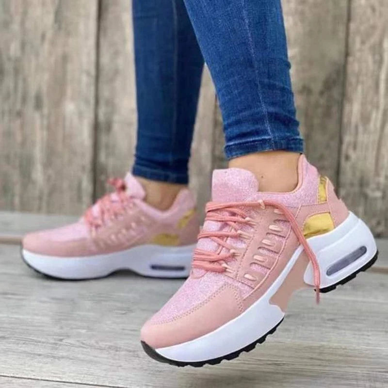 Trend Walking Style Breathable Mesh Ladies Casual Shoes