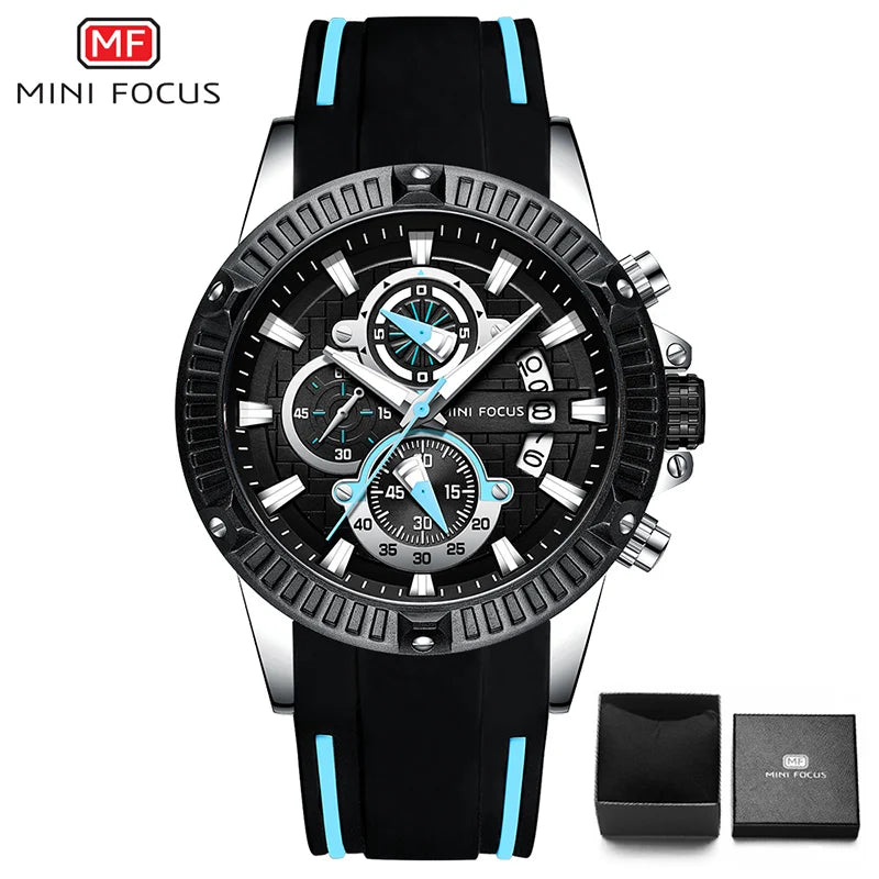 MINI FOCUS Mens Watches  Men Waterproof Quartz watch