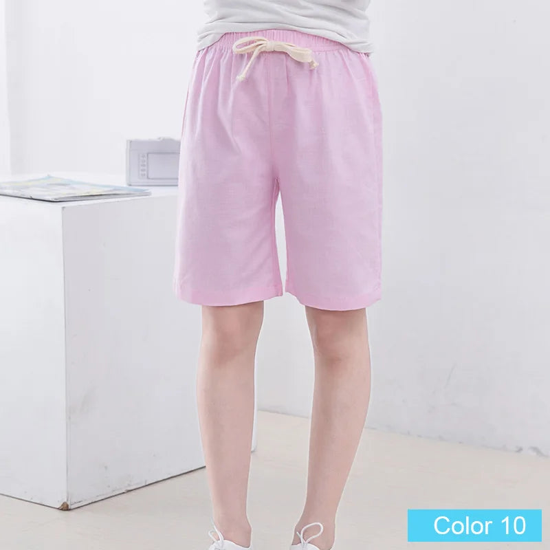 SheeCute  Girls Boys Candy Color Casual Cotton Beach Shorts 3-11y SC1104