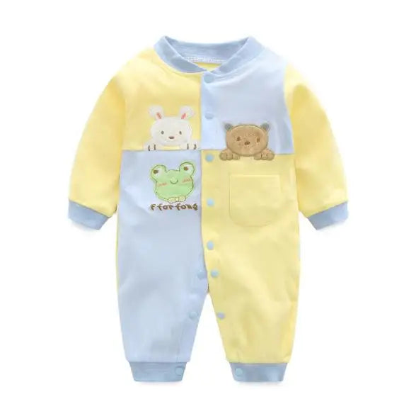 Newborn Unisex Jumpsuits Gentleman Autumn Long Sleeves Rompers