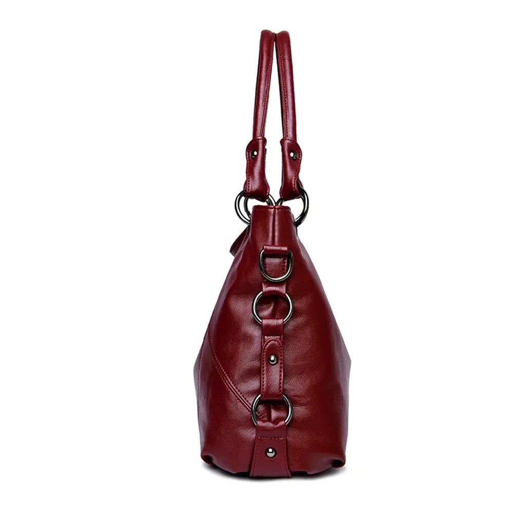 Soft Leather Tassel Luxury Handbags Women Bags