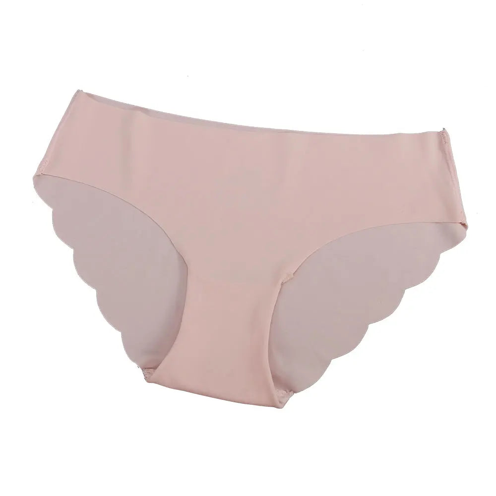 Solid Seamless Panties Low-Rise Panties Female Sexy Briefs