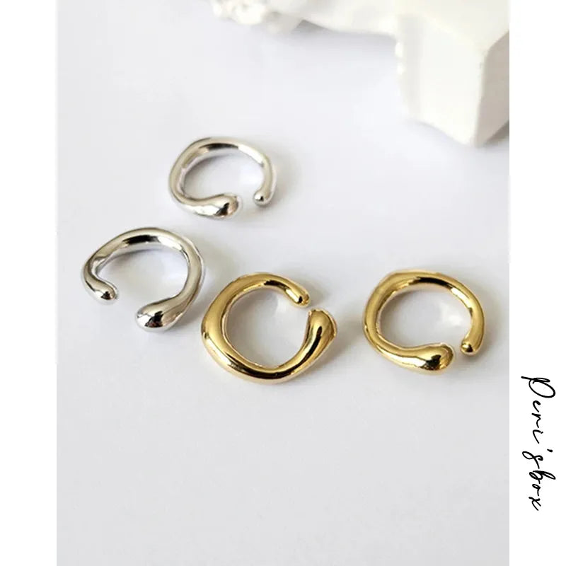 Round Ear Cuff Minimalist Cartilage Earrings Women Simple Jewelry