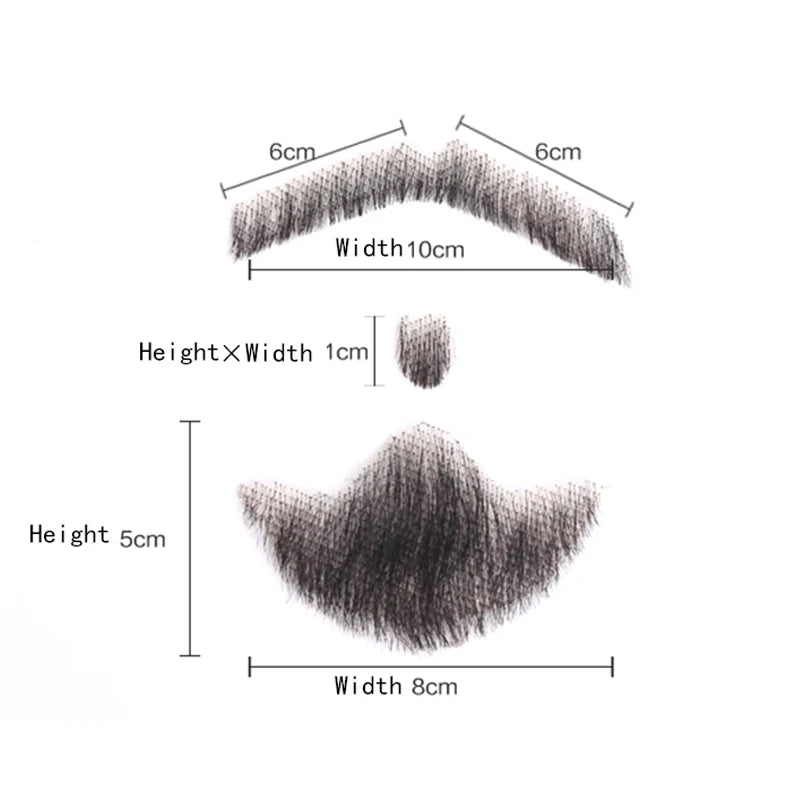 Weave Fake Beard Man Mustache Makeup Makeup Synthetic