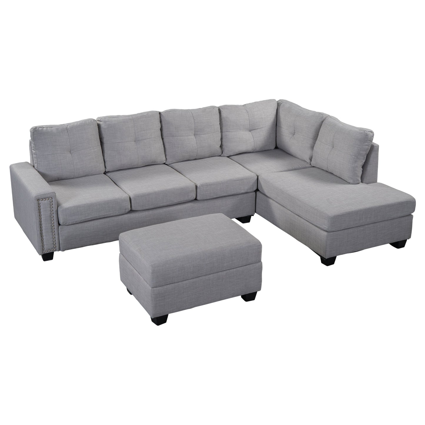 Reversible Sectional Sofa Space L Shaped