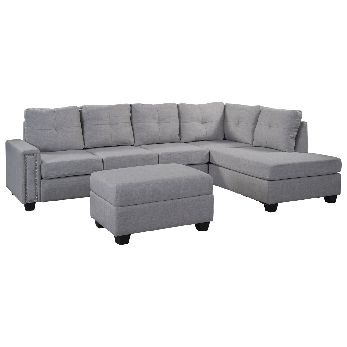 Reversible Sectional Sofa Space L Shaped