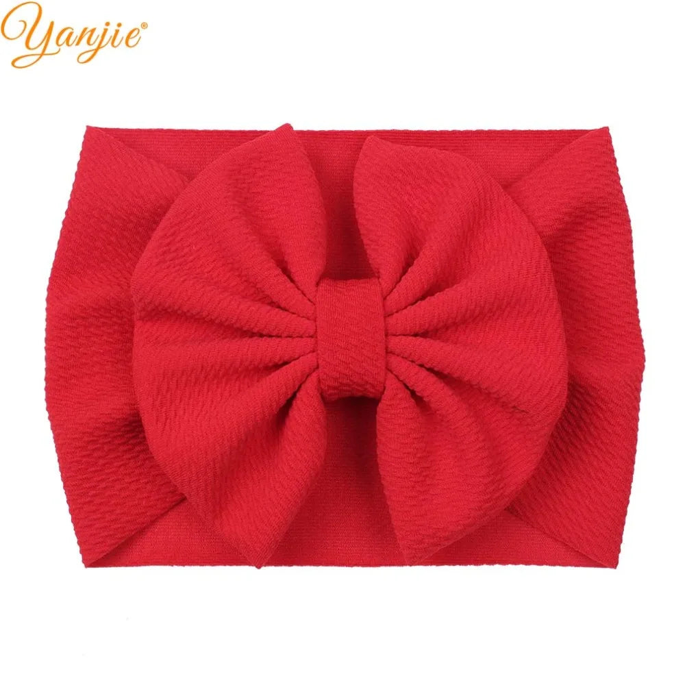 New Turban Fashion 5'' Hair Bows Headband for Kids Headwrap