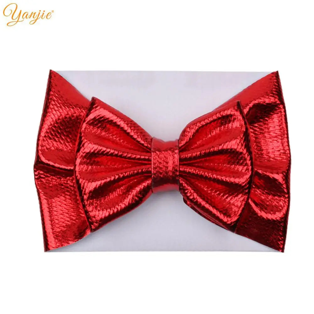 New Turban Fashion 5'' Hair Bows Headband for Kids Headwrap