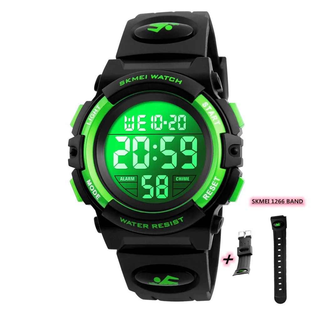 SKMEI Children LED Electronic Digital waterproof Watch