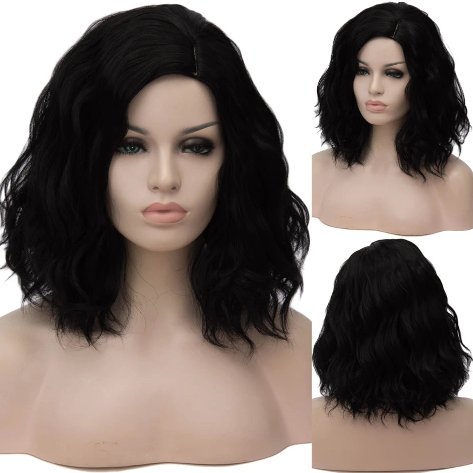 Woman Green Wigs Short Curly Heat Resistant Synthetic wig