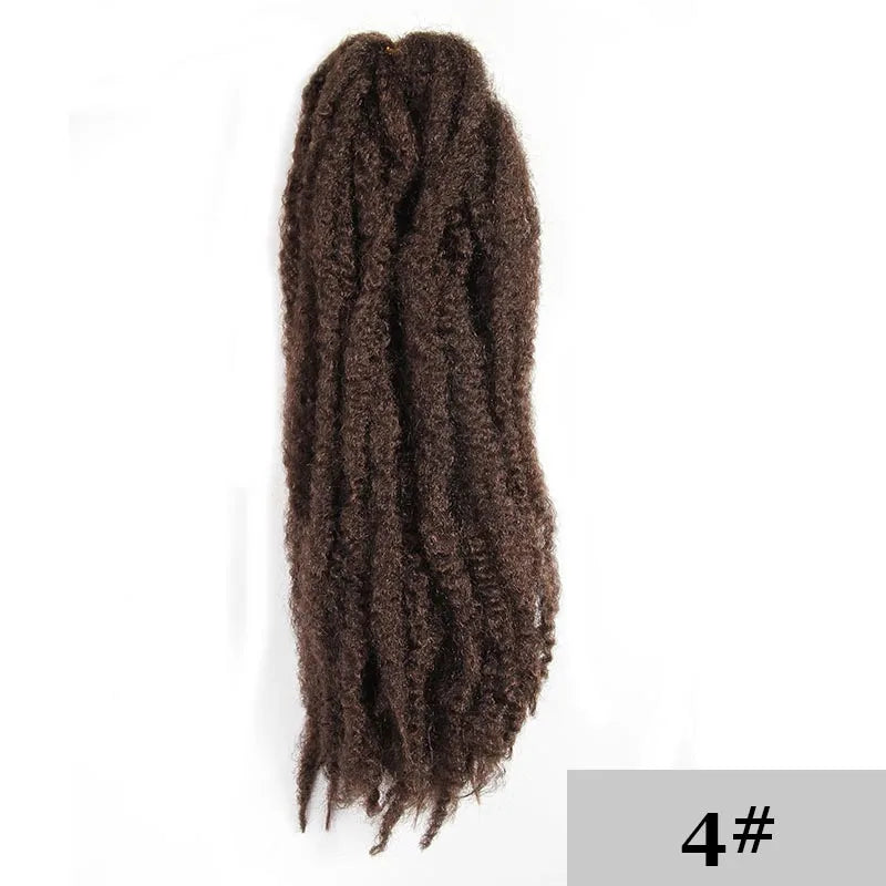 Synthetic Marley Crochet Braids Hair Natural Soft Afro Kinky