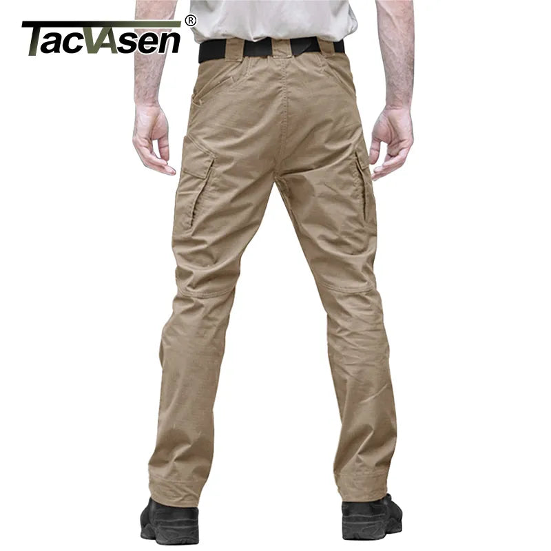 TACVASEN Zipper Pockets Pants Safari Clothing Men‘s Outdoor Cargo Pants