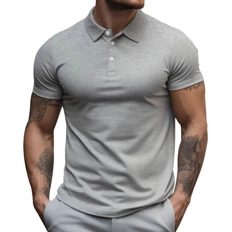 Polo Shirt Men's Short Sleeved New Trend T-Shirt Men's Summer Thin Style Trendy