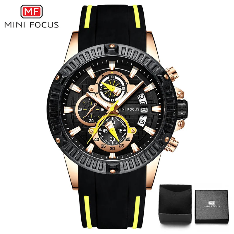 MINI FOCUS Mens Watches  Men Waterproof Quartz watch