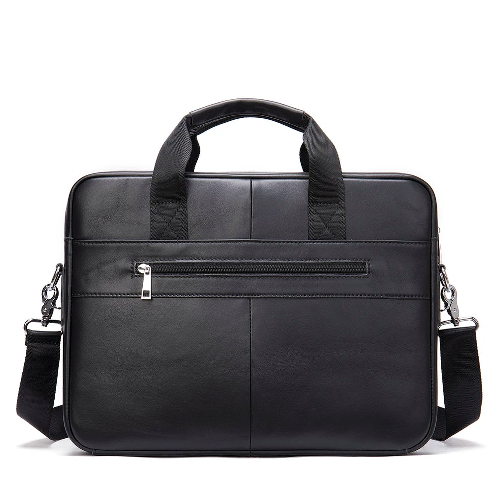 WESTAL Men's Briefcase Men's Bag Genuine Leather Laptop Bag