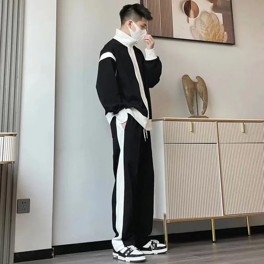 Training Jogging Wear Two Piece Set Track Suit Plain Sweatsuit for Men