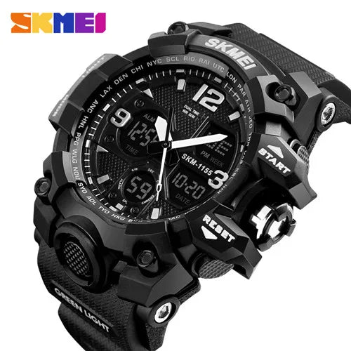 SKMEI Luxury Denim Style Sports Watches Men Digital Quartz Watch