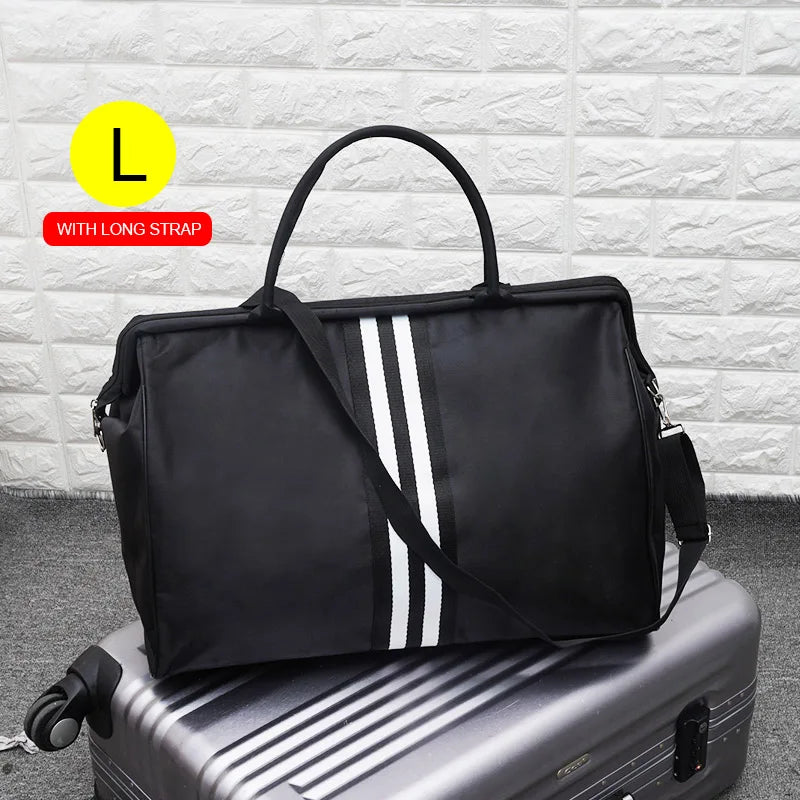 Portable Travel Bag Female Big Fitness Duffel Bag Men Weekend Bag