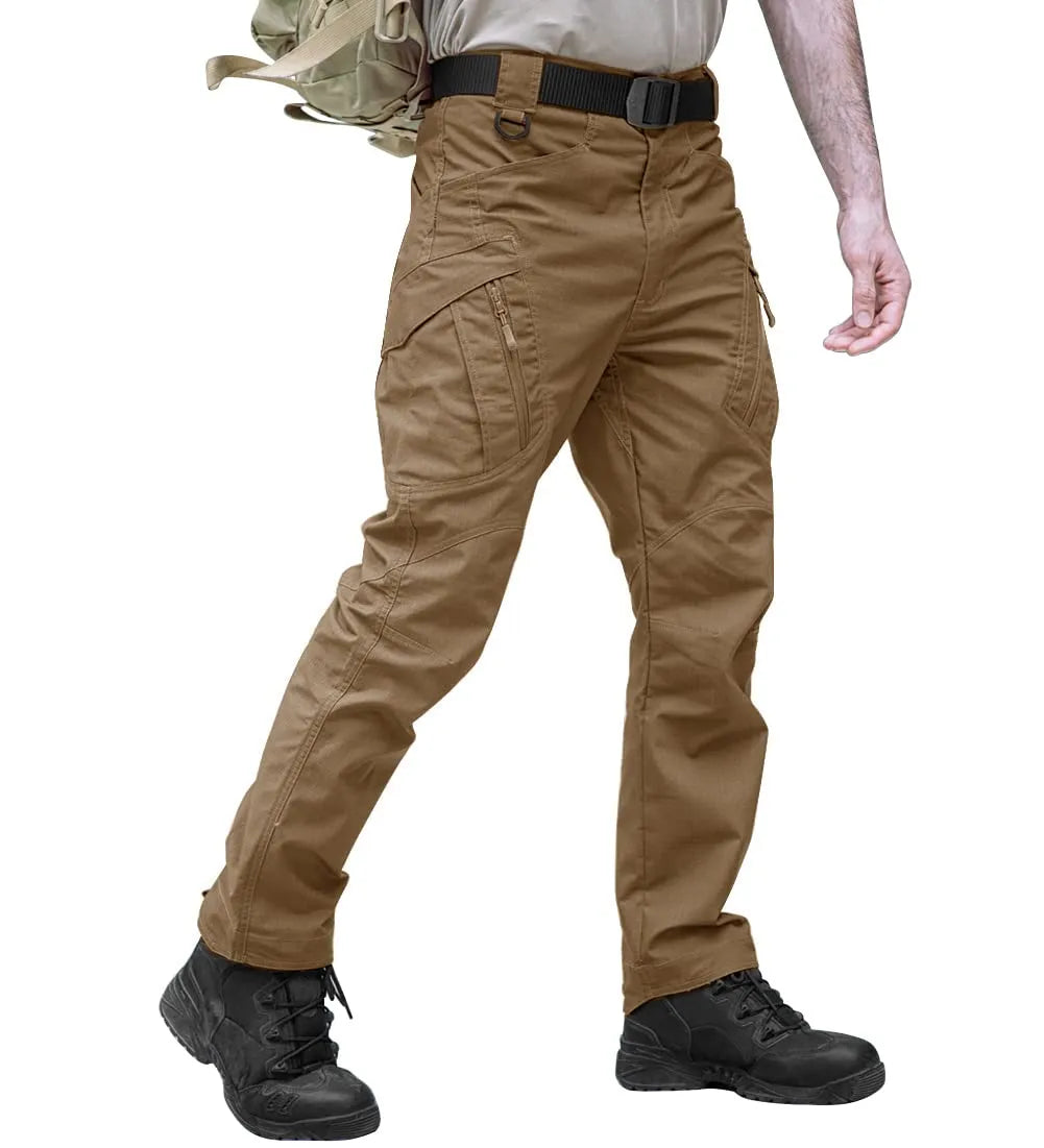 TACVASEN Zipper Pockets Pants Safari Clothing Men‘s Outdoor Cargo Pants