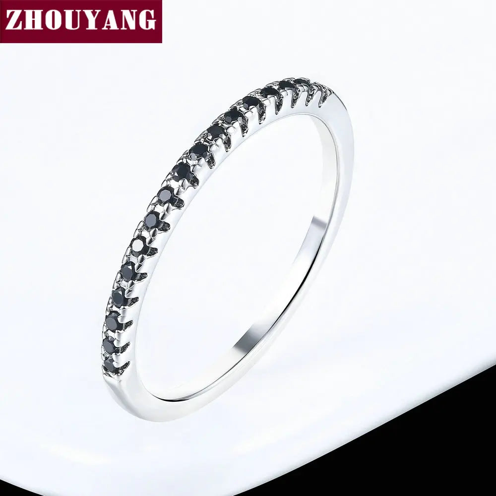 Wedding Ring for Women Man Concise Classical Multicolor Mini Cubic Jewelry