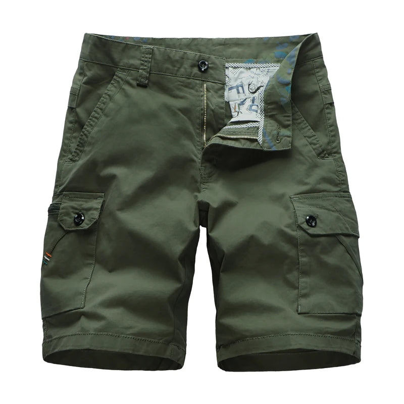 Plus Size Men's Clothing Cargo Shorts With Side Pockets