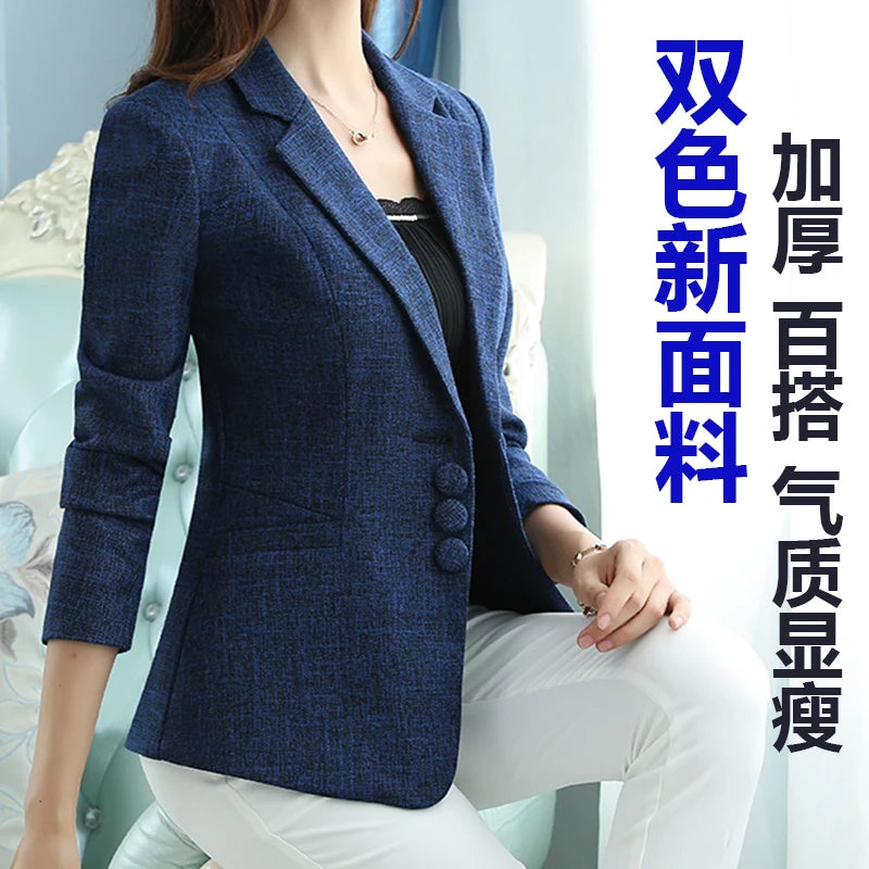 Women's Blazer Blazers Coat Suits Female Big S-5xl Code Jacket Suit T956