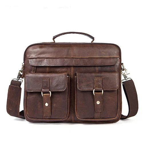 Men's Briefcases Leather Shoulder Bag for Men Handbags