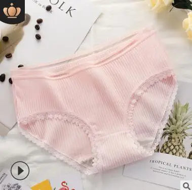 Women Soft Briefs Sexy Lingerie Women's Panties Underwear Cotton Sexy Mid Waist