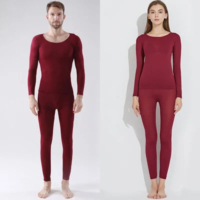 Queenral Long Johns Thermal Underwear Thermo Suit Ultra-Thin Winter Clothes