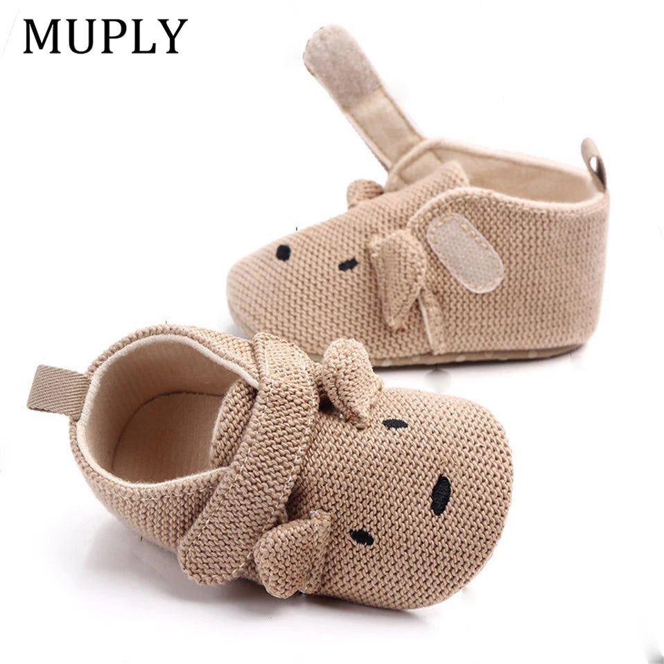 Toddler Newborn Baby Boys Girls Animal Crib Shoes Infant Cartoon Soft Sole Shoes