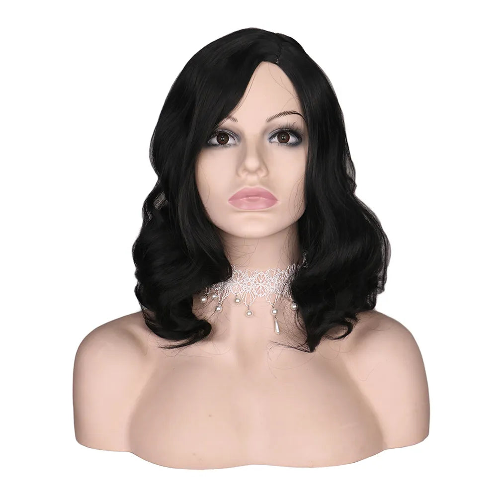 Short Curly Wig for Black Women Natural Black heat Resistant Synthetic Hair Wigs