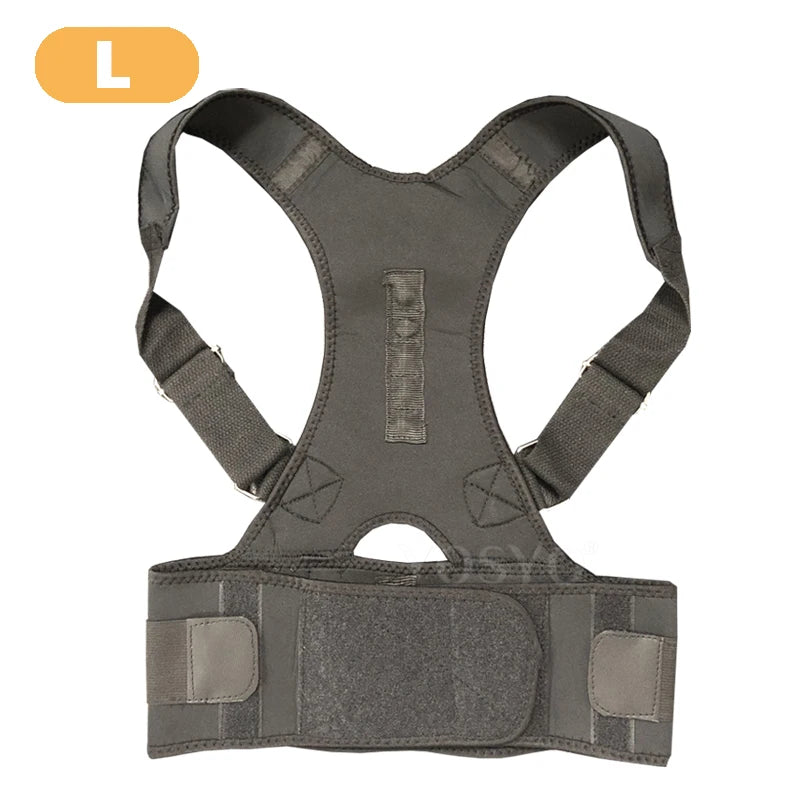 Posture Corrector Magnetic Therapy Brace Shoulder BackSupport Belt for Men Women