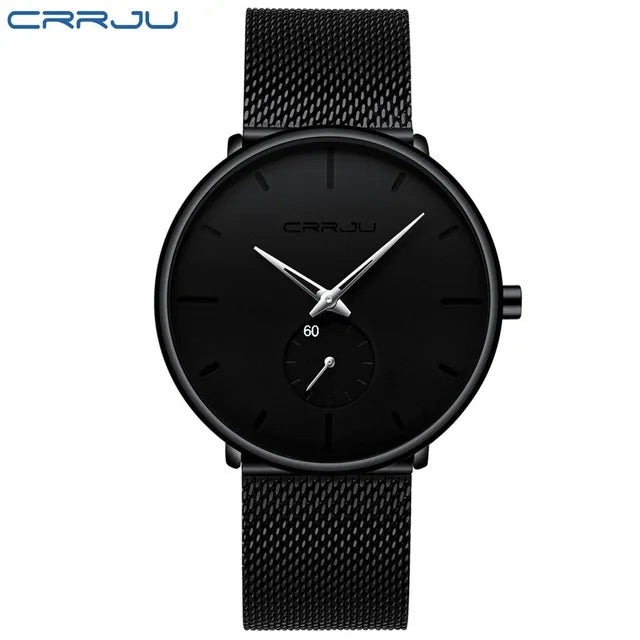 Quartz Casual Sports Wristwatch Waterproof Mesh Band Men Watches Clock