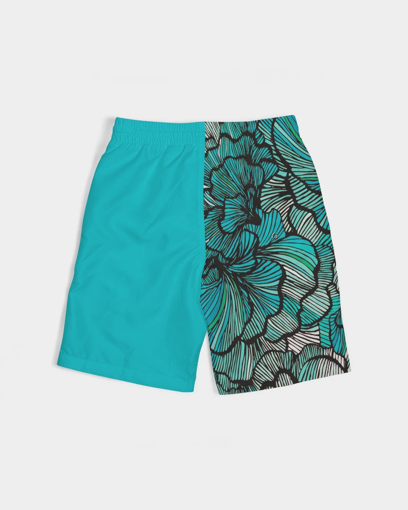 Sea Petal Swirls Kid's Swim Trunk