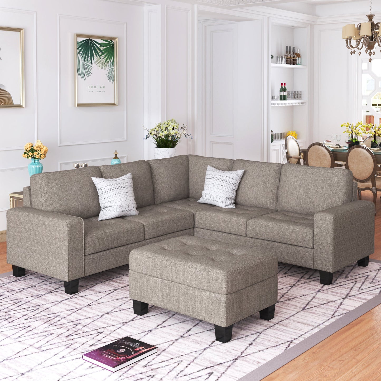 Sectional Corner Sofa L-Shape Couch