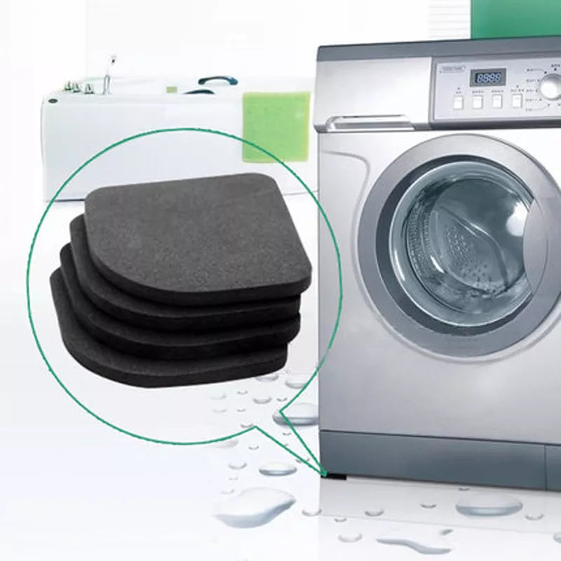 Washing Machine Shock Pads Non-Slip Mats Refrigerator Anti-Vibration Pad 4pcs