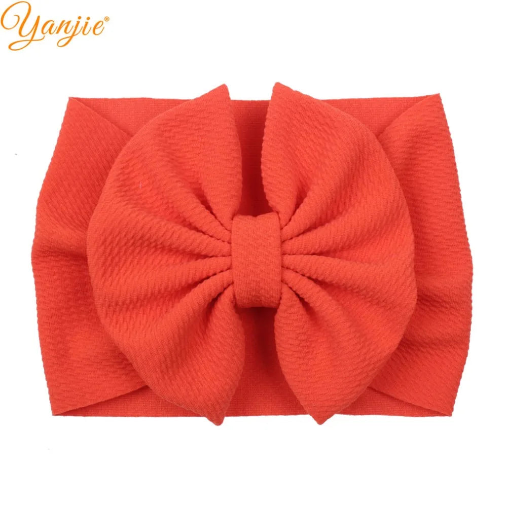 New Turban Fashion 5'' Hair Bows Headband for Kids Headwrap