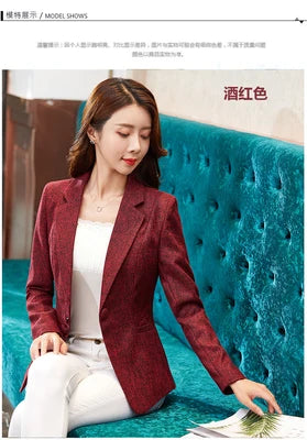 Women's Blazer Blazers Coat Suits Female Big S-5xl Code Jacket Suit T956