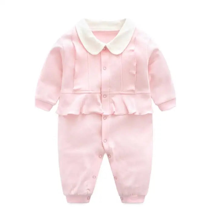 Newborn Unisex Jumpsuits Gentleman Autumn Long Sleeves Rompers