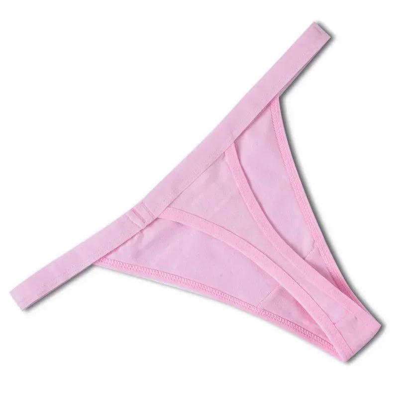 Sexy Women Cotton G String Thongs Low Waist Panties